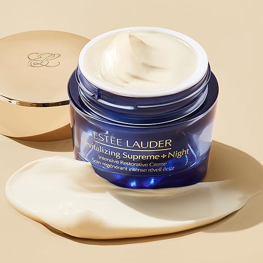 Estée Lauder Revitalizing Supreme+ Night Intensive Restorative Face Cream – Anti-Aging Moisturizer with Hyaluronic Acid – 1.7 oz