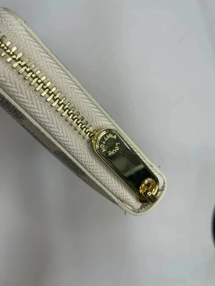 Louis Vuitton Damier Azur Zippy Wallet โ Zip Around Long Wallet Purse | White
