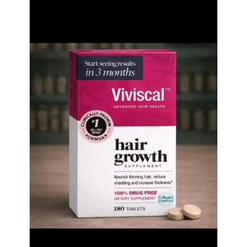 Viviscal Hair Growth Dietary Supplement with Collagen Complex 180 Tablets New