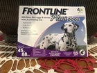 Frontline plus for dogs 45-88 lbs 4 doses Made in France