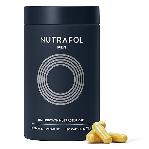Nutrafol Men Hair Growth – Clinically Tested for Thicker Hair & Scalp Coverage | 1 Month Supply