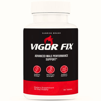 Vigor Fix Male Health Pills to Enhance Masculine Vitality and Libido 60 Tablets