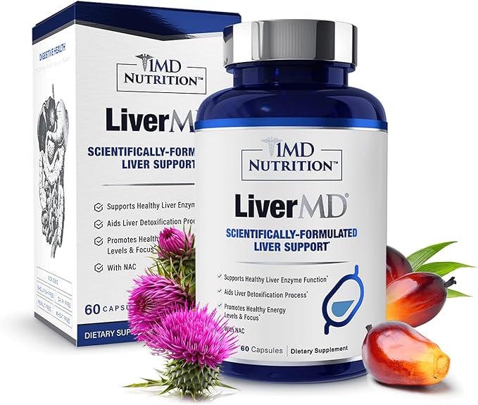 1MD Nutrition LiverMD – Liver Support Supplement | 60 Capsules