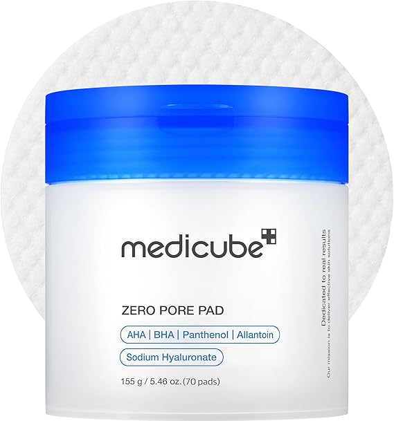 Medicube Zero Pore Pad 2.0 Toner Pads – AHA BHA Exfoliating Facial Pads for Pore Care – 70 Pads