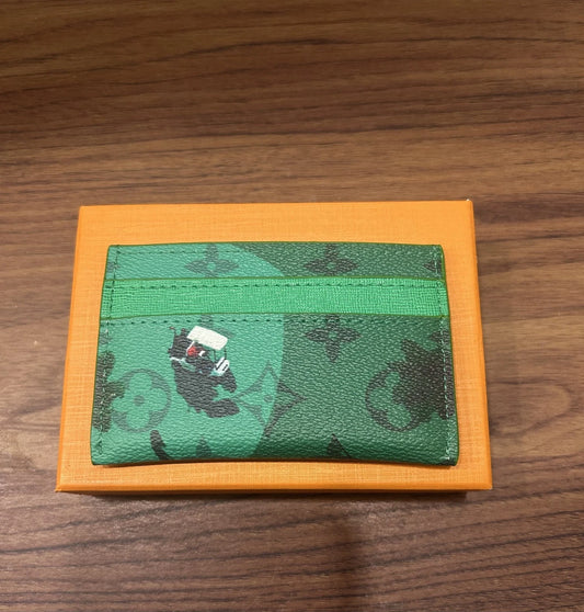 Louis Vuitton Golf Green Card Holder – Luxury Leather Card Wallet
