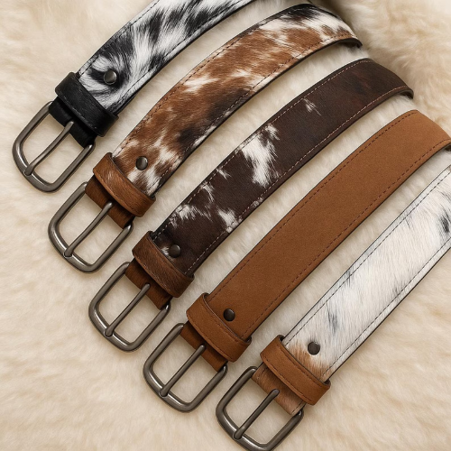 Handmade Cowhide Leather Belt: Tooled Western Fashion