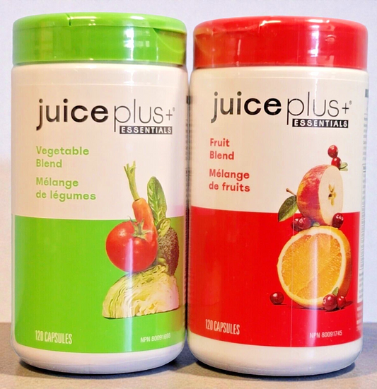 Juice Plus+ - USA - Blended Fruit & Veg Juice Powders(120 ea/240 Caps) - 10/26!