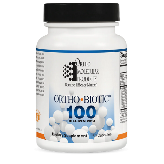 Ortho Molecular Ortho Biotic 100 – High Potency Probiotic for Gut & Digestive Health