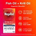 MegaRed Advanced Ultra Strength Omega-3s Fish & Krill Oil Softgels, 900mg, 40 Ct