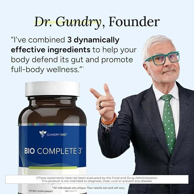 Gundry MD Bio Complete 3 Supplement 60 Capsules Optimal Gut Health Brand new
