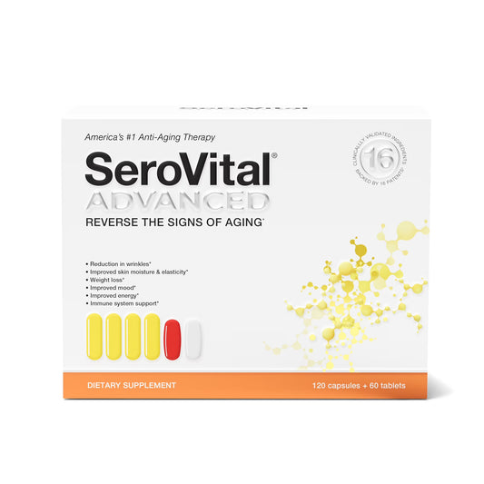 Serovital Advanced Anti-Aging Therapy Supplement – 120 Capsules + 60 Tablets