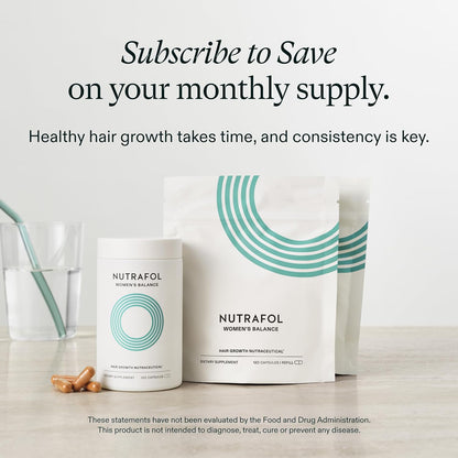 Nutrafol Women’s Balance Hair Growth Supplement – Ages 45+ – 1 Month Supply